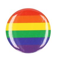 Regenboog gay pride kleuren - tas/jas mini pin - broche/button - Dia 4 cm - Regenboog vlag