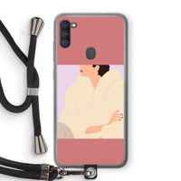 Cosy: Samsung Galaxy A11 Transparant Hoesje met koord