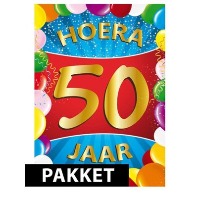 Thema versierings pakket 50 jaar Thema versierings pakket 50 jaar
