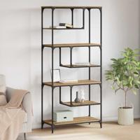 Boekenkast artisanaal eikenkleurig 81 x 36 x 176 cm