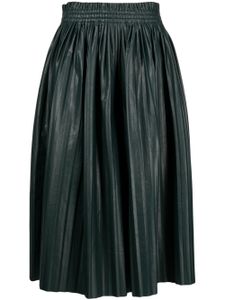 MM6 Maison Margiela jupe mi-longue à plis - Noir