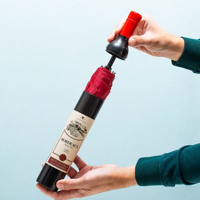 Wijnfles Paraplu - Rood