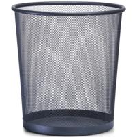 Zeller Prullenmand - antraciet - 26 x 28 cm - draadstaal - afvalemmer - vuilnisbak