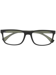 Emporio Armani lunettes de vue à monture carrée - Noir