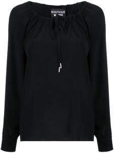Boutique Moschino blouse à lien de resserrage - Noir