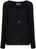 Boutique Moschino blouse à lien de resserrage - Noir