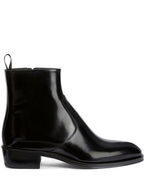 Giuseppe Zanotti bottines Ludhovic en cuir - Noir