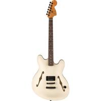 Fender Tom DeLonge Starcaster RW Satin Olympic White semi-akoestische gitaar - thumbnail