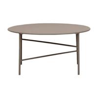 Lisomme Mila metalen tuin salontafel taupe - Ø70 cm - thumbnail