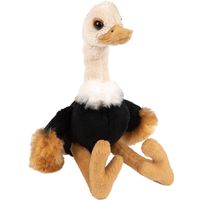 Pluche knuffel dieren struisvogel 15 cm   -