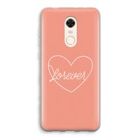 Forever heart: Xiaomi Redmi 5 Transparant Hoesje