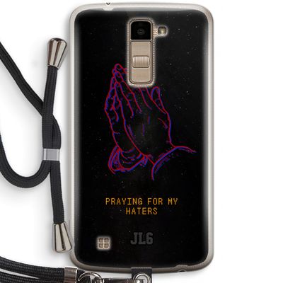 Praying For My Haters: LG K10 (2016) Transparant Hoesje met koord
