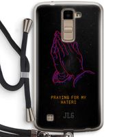 Praying For My Haters: LG K10 (2016) Transparant Hoesje met koord