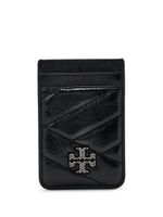 Tory Burch porte-cartes à plaque logo Kira - Noir - thumbnail