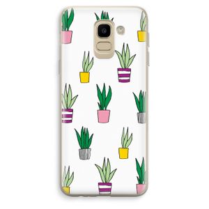 Sanseveria: Samsung Galaxy J6 (2018) Transparant Hoesje
