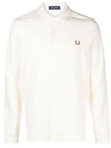 Fred Perry polo en coton à logo brodé - Tons neutres