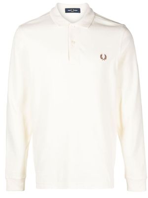Fred Perry polo en coton à logo brodé - Tons neutres