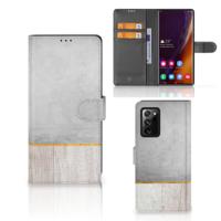 Samsung Galaxy Note20 Ultra | Book Style Case | Wood Concrete