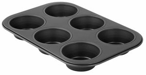 Zenker muffinbakvorm (6) black metallic