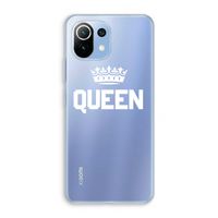 Queen zwart: Xiaomi Mi 11 Lite Transparant Hoesje
