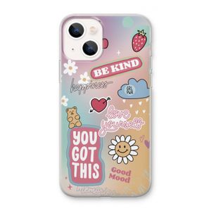 Positivity: iPhone 13 mini Transparant Hoesje