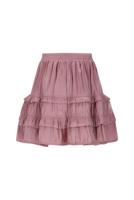 Le Chic winter rok meisjes - roze - Thasmin - silky, ruffle