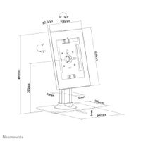 Neomounts DS15-650WH1 Tabletstandaard Universeel 24,6 cm (9,7) - 27,9 cm (11) - thumbnail