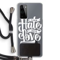 Turn hate into love: OnePlus 9 Pro Transparant Hoesje met koord