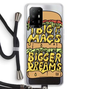 Big Macs Bigger Dreams: Oppo A94 5G Transparant Hoesje met koord