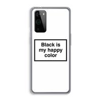Black is my happy color: OnePlus 9 Pro Transparant Hoesje