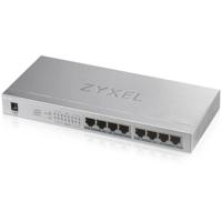 Zyxel GS1008HP Unmanaged Gigabit Ethernet (10/100/1000) Power over Ethernet (PoE) Grijs - thumbnail