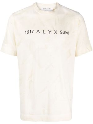 1017 ALYX 9SM t-shirt à logo imprimé - Tons neutres