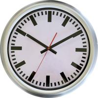 EUROTIME ET-56451-07 Zendgestuurde klok Zilver