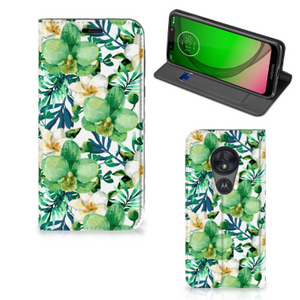 Motorola Moto G7 Play Smart Cover Orchidee Groen