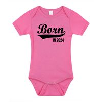 Born in 2024 cadeau baby rompertje roze meisjes