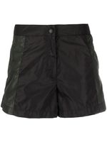 Moncler logo-embossed two-tone shorts - Noir