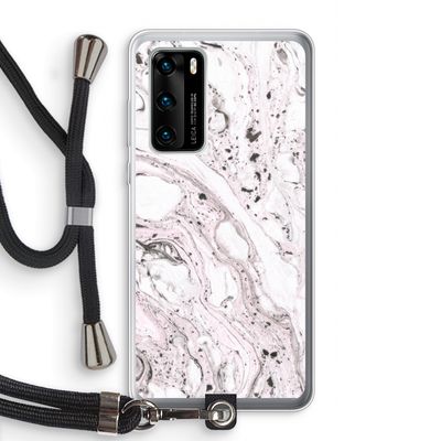 Mengelmoes: Huawei P40 Transparant Hoesje met koord