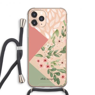 Sweet heaven geometrics: iPhone 11 Pro Max Transparant Hoesje met koord