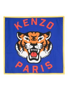 Kenzo foulard à motif Tigre - Bleu