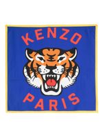 Kenzo foulard à motif Tigre - Bleu - thumbnail