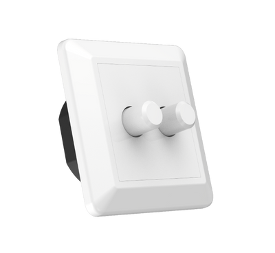 Dubbele LED dimmer 2x 2-100W LED verlichting druk draai Fase afsnijding dimmethode