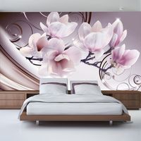 Zelfklevend fotobehang -  Ontmoeting met Magnolia's  , Premium Print - thumbnail