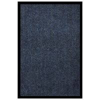 VidaXL Deurmat 80x120 cm gestreept blauw
