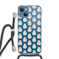 Uilen: iPhone 13 Transparant Hoesje met koord