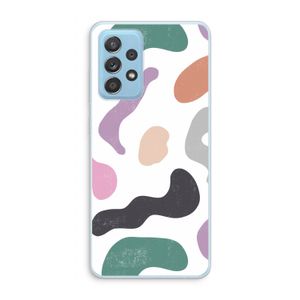 Memphis Shapes: Samsung Galaxy A73 Transparant Hoesje
