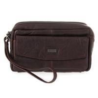 Spikes en Sparrow Wristbag Polstas Donker Bruin