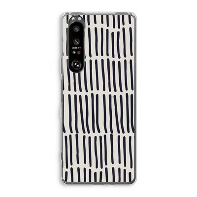 Moroccan stripes: Sony Xperia 1 III Transparant Hoesje