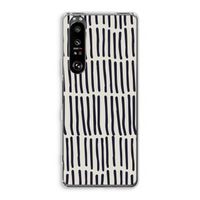 Moroccan stripes: Sony Xperia 1 III Transparant Hoesje