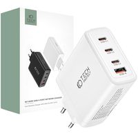 Tech-Protect NC100W-GAN 4-Port Network Charger - 3xUSB-C, USB-A - White - thumbnail