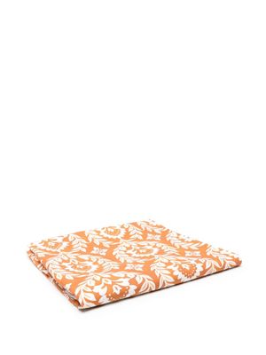La DoubleJ nappe en lin à fleurs - Orange
